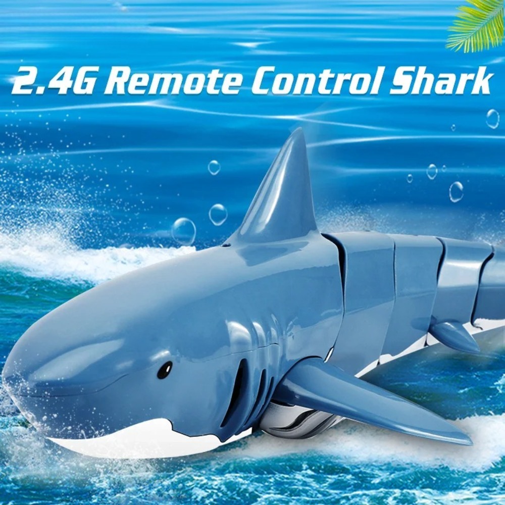 Party Games Birthday - Brinquedo Novo: Barco Tubarão Elétrico Realista