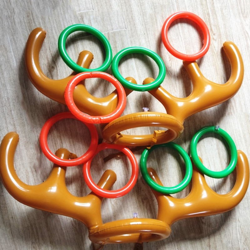 Party Games No Supplies - 1 conjunto inflável rena antler anel