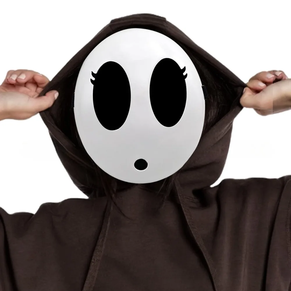 Party Games No Props - Halloween Shy Guy Máscara para Crianças,