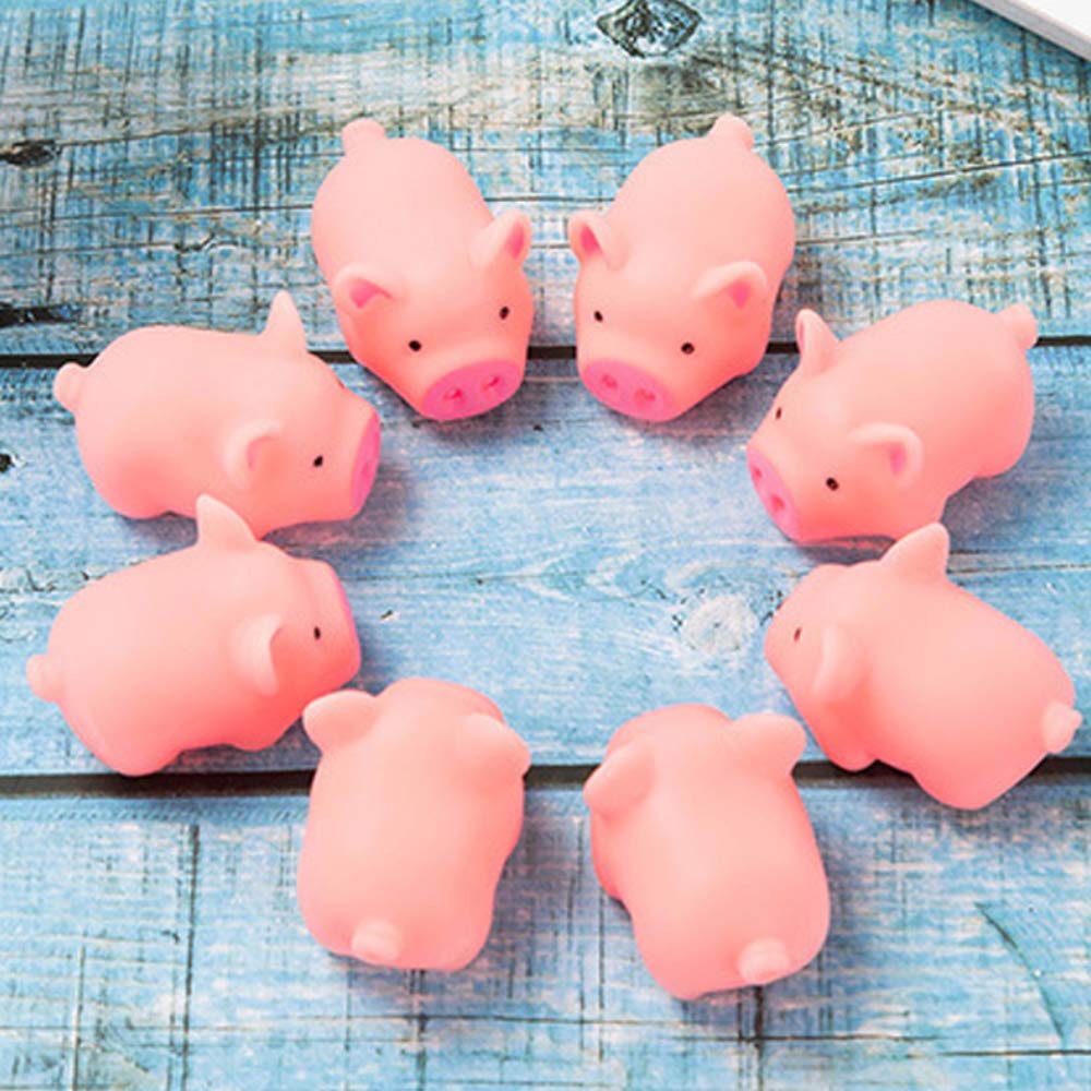 Party Games Baby Shower - 10 pçs mini porco de borracha