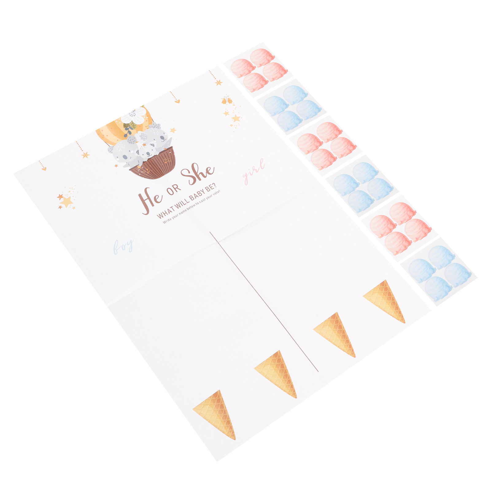 1 Conjunto de Cartões de Jogo  - Party Games Baby Shower avaliação e preço