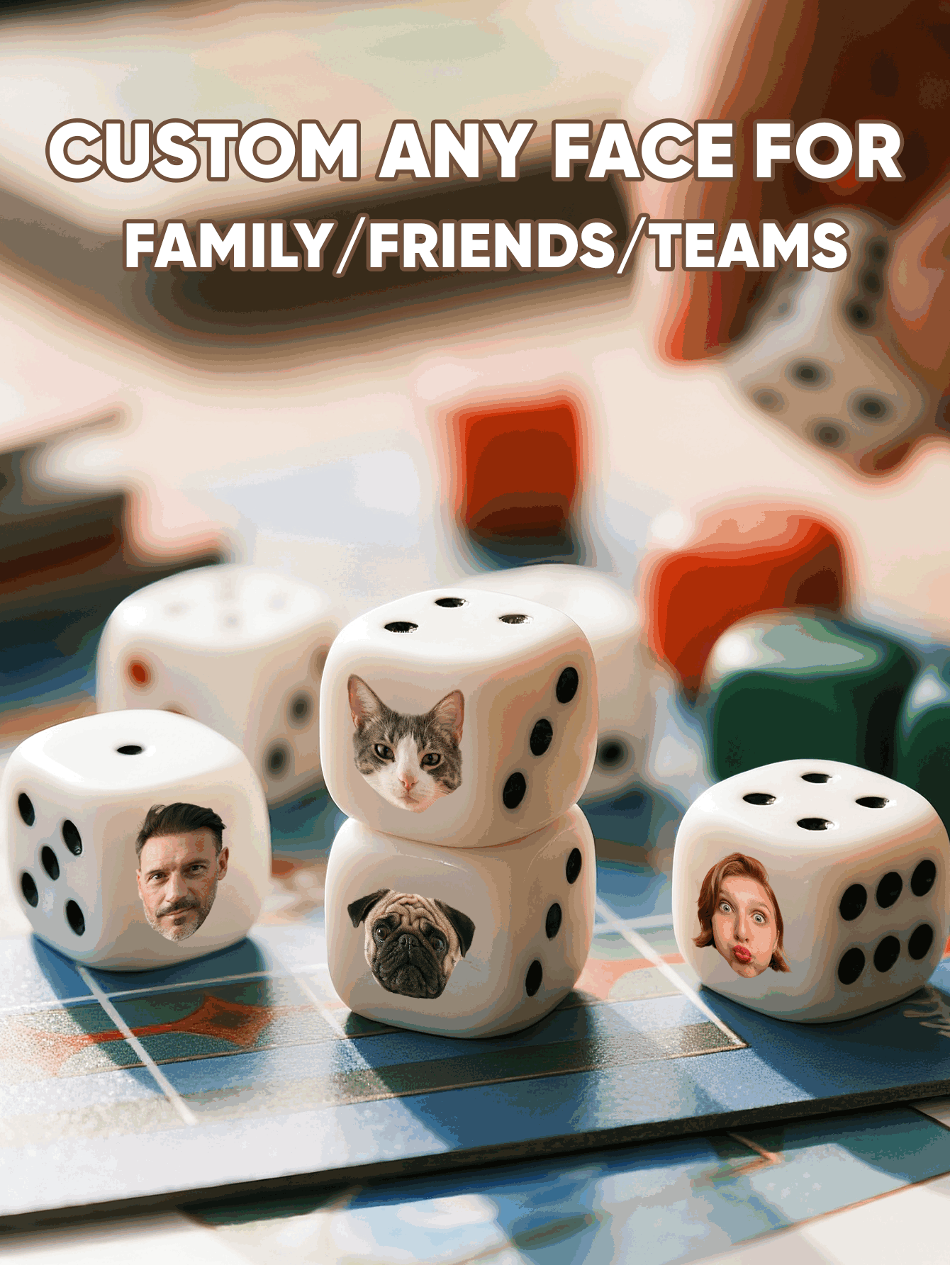 Dado de Rosto Personalizado, D - Party Games Gifts avaliação e preço