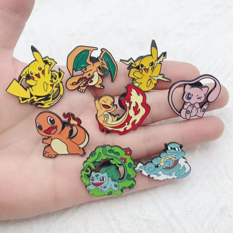 8 peças de broche de liga metá - Party Games Gifts avaliação e preço