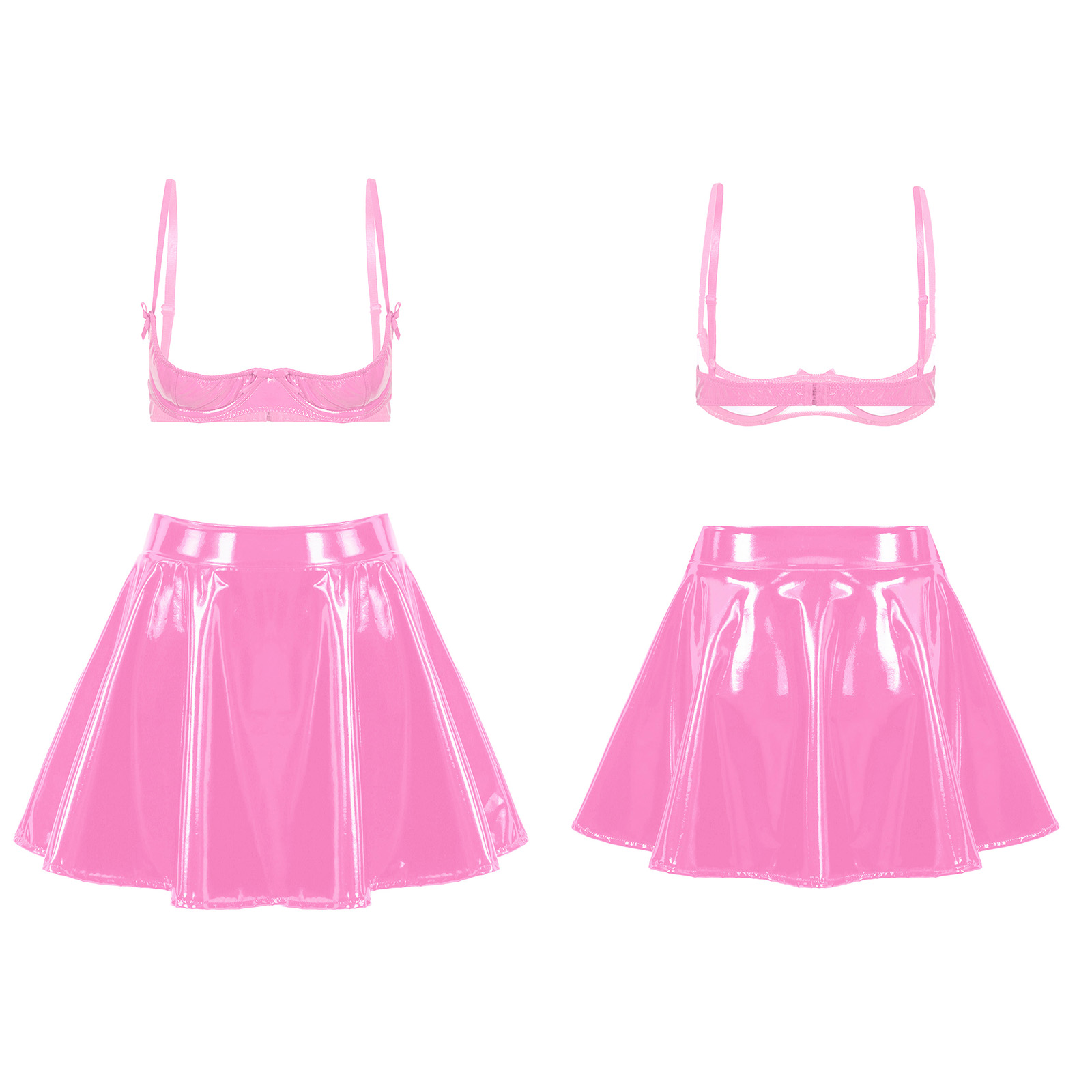 Conjunto de Top de Couro PU Br - Party Games Couple avaliação e preço