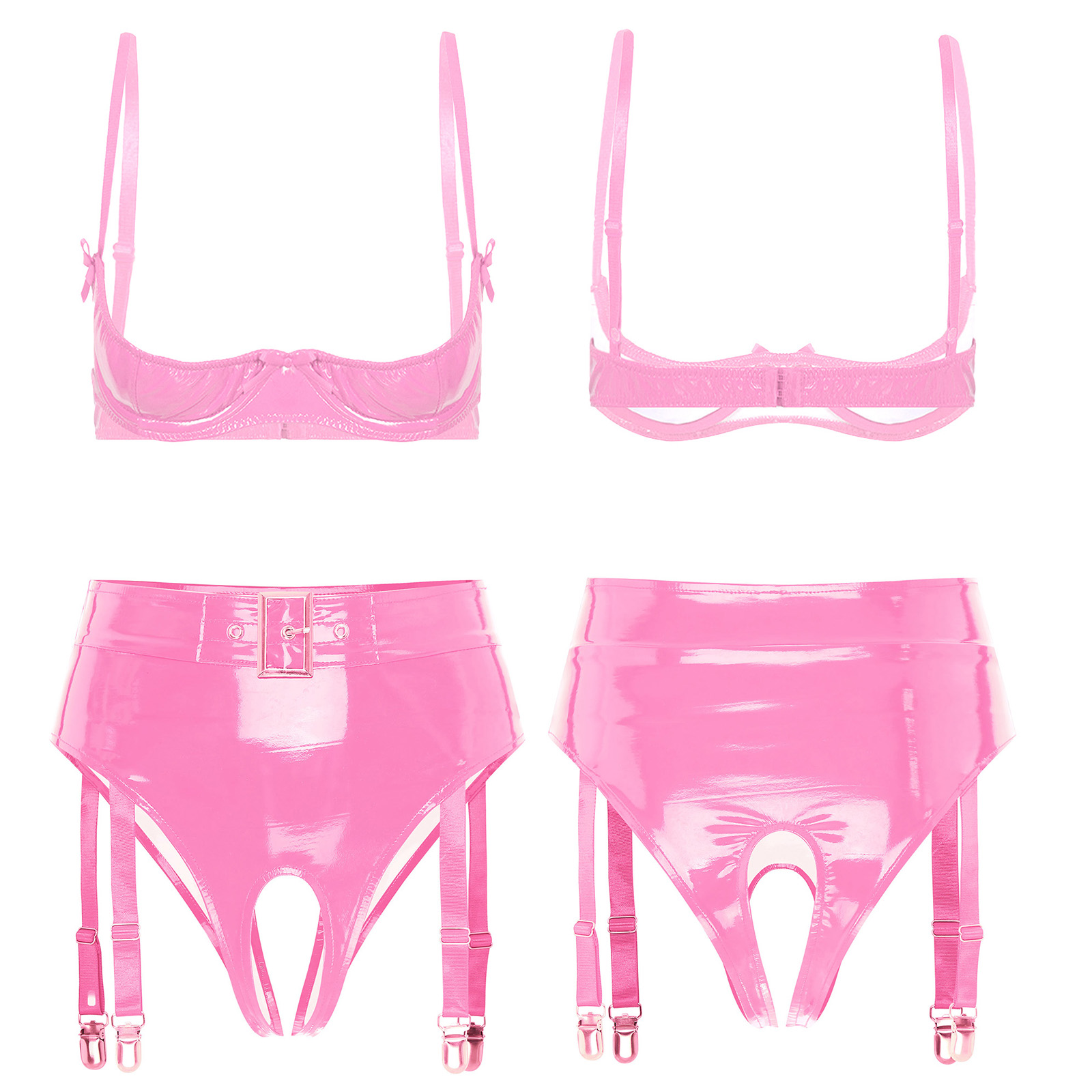 Conjunto de Top de Couro PU Br - Party Games Couple avaliação e preço