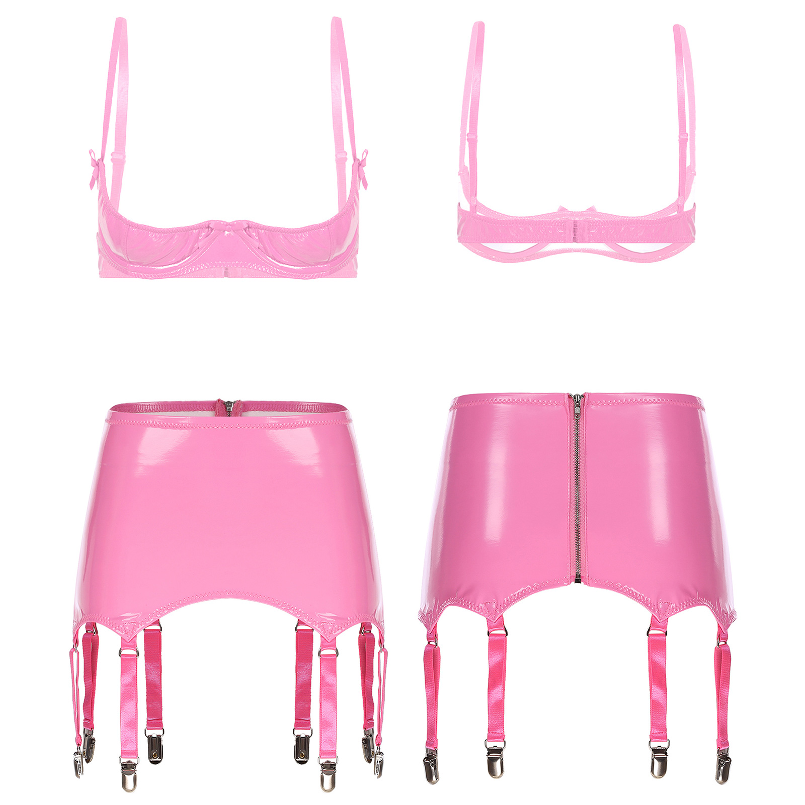 Conjunto de Top de Couro PU Br - Party Games Couple avaliação e preço