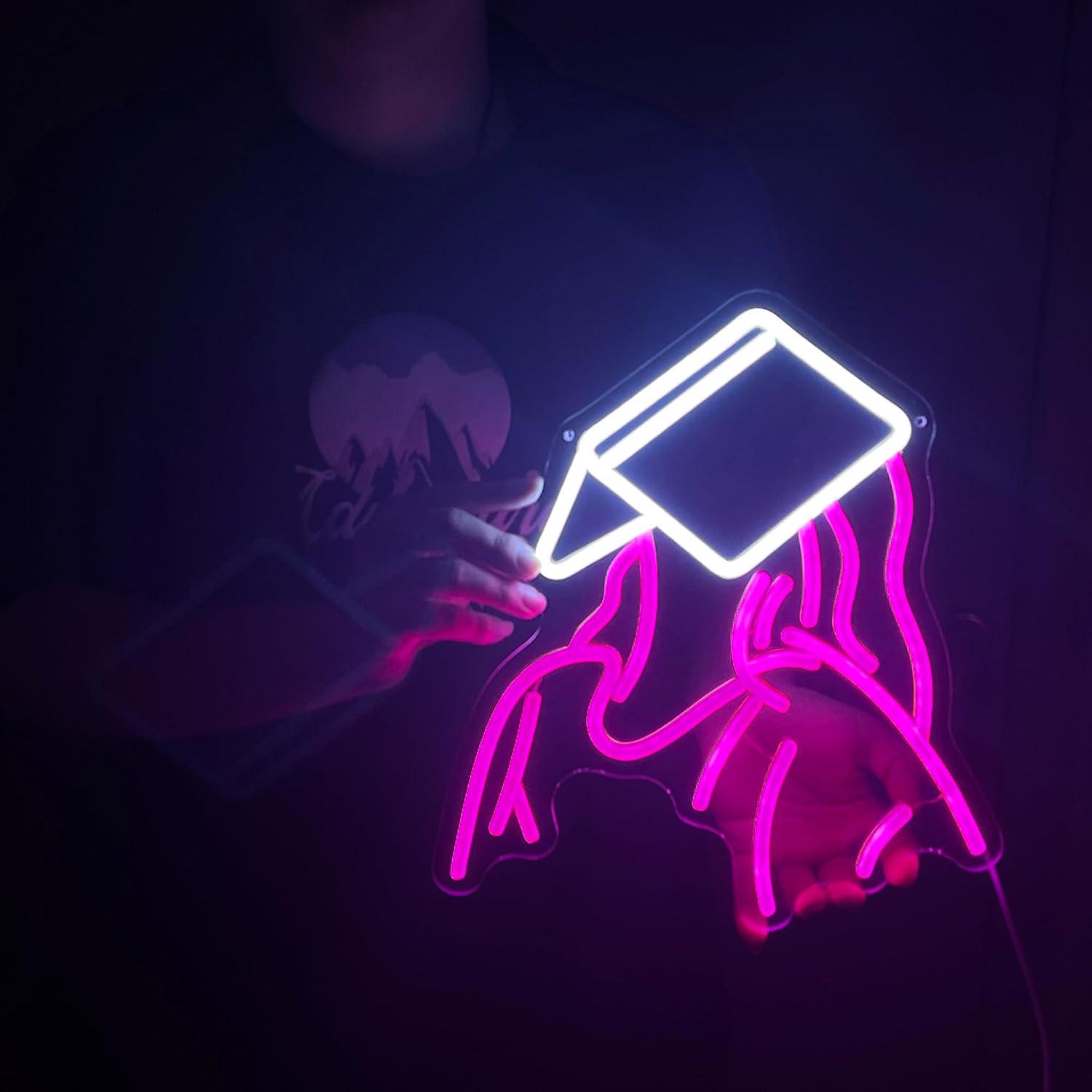 Letreiro Neon 'Reading Girl' c - Party Games Gifts avaliação e preço