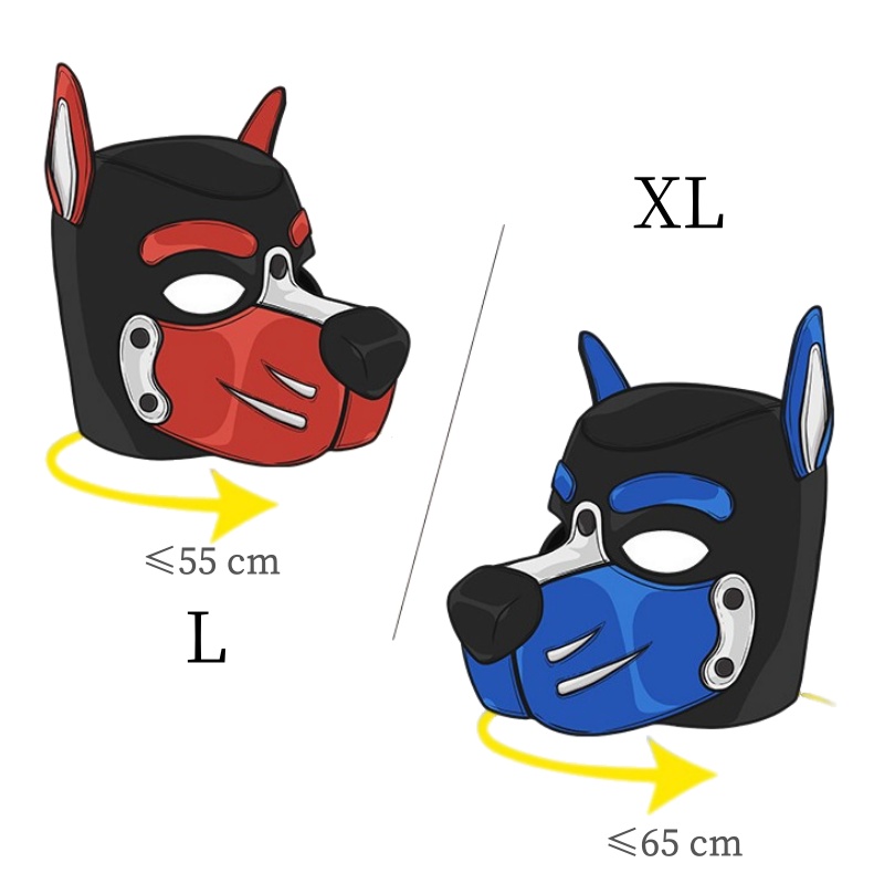 Máscara de capuz de cachorro c - Party Games Couple avaliação e preço