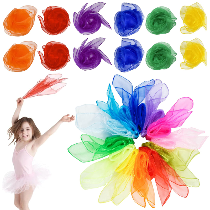Lenço de seda de seis cores, l - Party Games No Props avaliação e preço