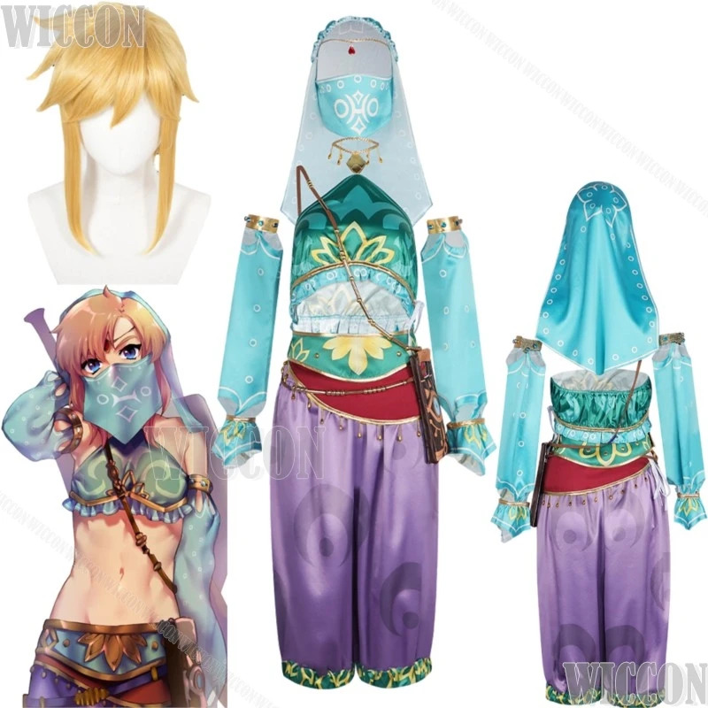 Zelda link vestido jogo cospla - Zelda Party Games avaliação e preço